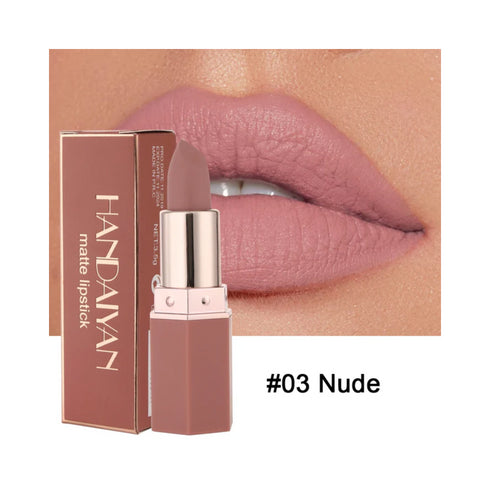 6-Color Matte Lipstick , Non-Fading, Non-Stick Cup Long-Lasting Velvet Finish, Smooth Matte Lip Color Waterproof Smudge-proof