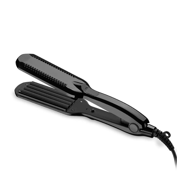 Professional Ceramic Corrugated Iron for Wave Corrugation Flat Irons Curling Cone Adjustable Temperature Wide Hair Wave Plate